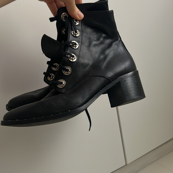 Freda Salvador lace up boots with stud details - Picture 4 of 5